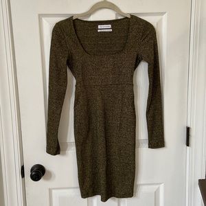 Urban Outfitters dress in size X-Small. Color is a gold/black mix.